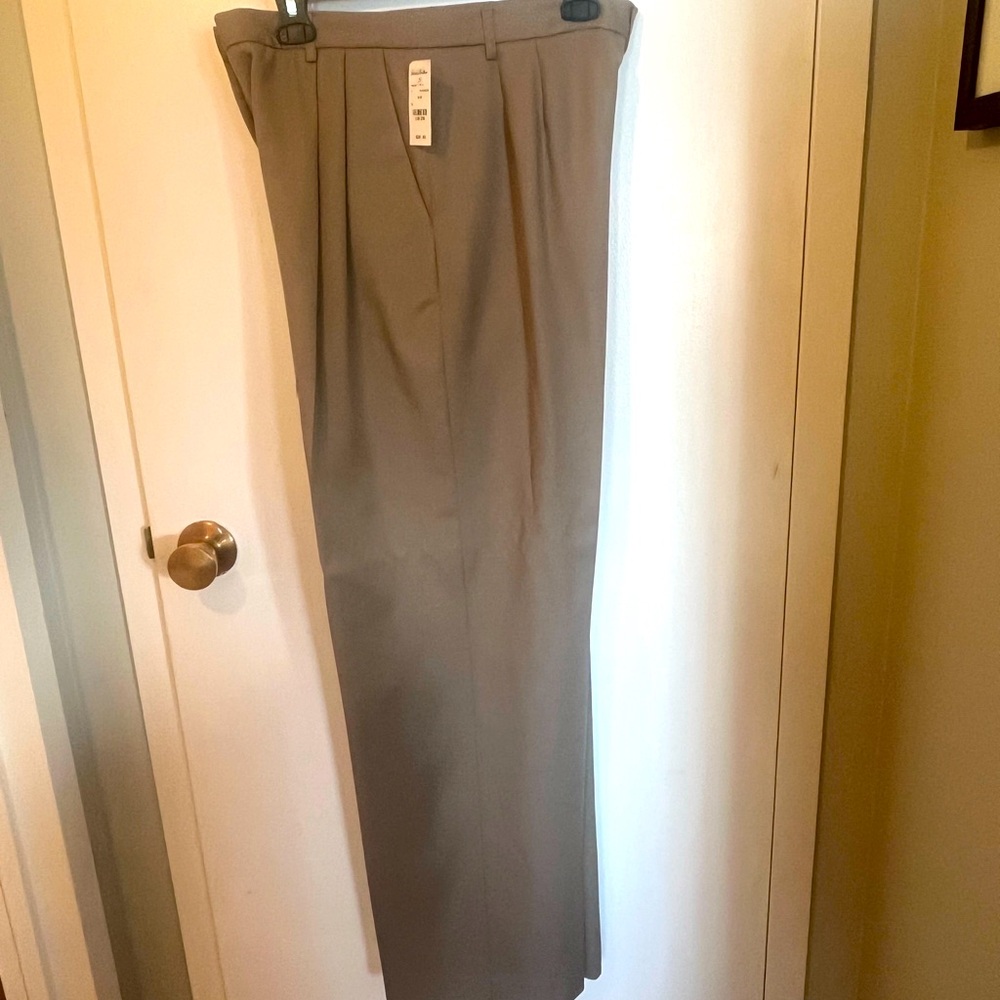 Brooks Brothers Classic Beige Wide Leg Pants